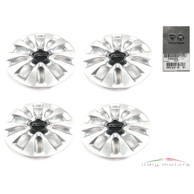 Original Fiat 500X Radkappen Felgendeckel 16 Zoll Silber Set 4 Stück 735613542
