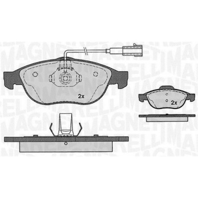 Bremsbelagsatz Scheibenbremse Alfa Romeo Fiat Lancia 9948337 77362327 77362251