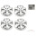 Original Peugeot Partner Tepee Radkappen Radzierblende 16 Zoll Set 5416P3