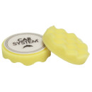 CarSystem Polierpad gewaffelt gelb medium 85 mm 1...