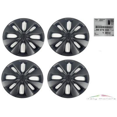 Original Citroen C3 C4 Cactus Radkappen Radblenden 15 Zoll Set 4 St. 98078085TH