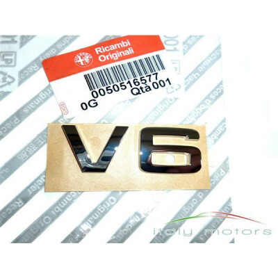 Alfa Romeo 159 orig. Schriftzug Modellzeichen Emblem Heck hinten " V6 " 50516577