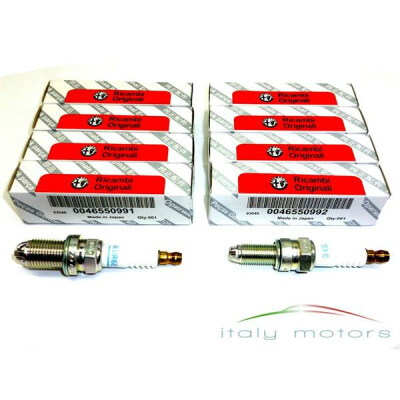 8x Original Alfa Romeo 147 1,6 16V Twin Spark 77 KW 105 PS Zündkerzen NGK 46550991 46550992
