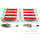 8x Original Alfa Romeo 147 1,6 16V Twin Spark 77 KW 105 PS Zündkerzen NGK 46550991 46550992