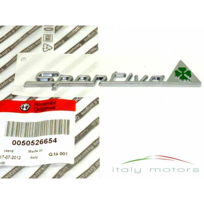 Alfa Romeo Giulietta Modellzeichen Emblem Schriftzug Sportiva - links 50526654