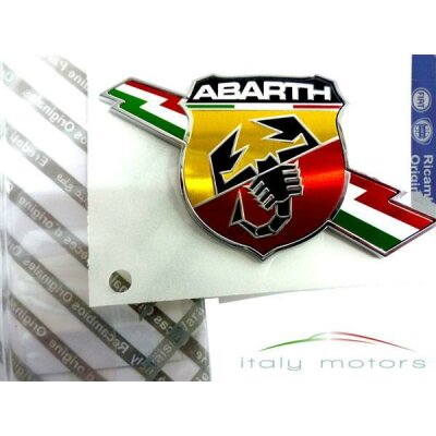 Original Fiat 500 Abarth Skorpion Blitz Emblem Firmenzeichen seitlich 735495888