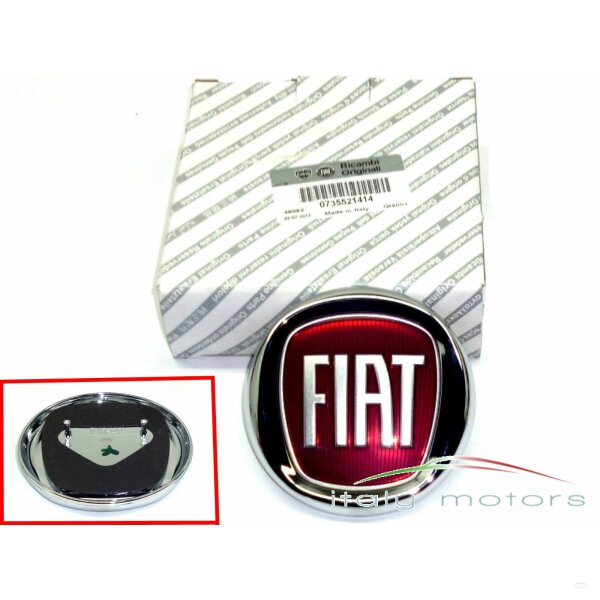 ORIGINAL Fiat Abdeckung Seite Wappenschild A-Säule Matt 500 312_ rechts  735455791