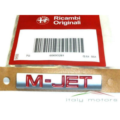 Alfa Romeo 156 2,4 JTD original Emblem Modellzeichen " M-JET " hinten 60693281