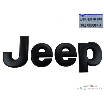 Original Jeep Wrangler JK JL Schriftzug Emblem Buchstaben schwarz MOPAR 68185492