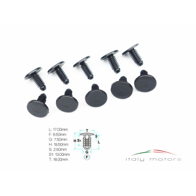 10x Citroen Peugeot Innenraum Teppich Verkleidung Clips...