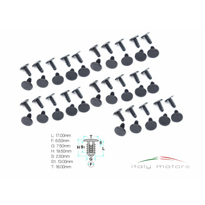 50x Citroen Peugeot Innenraum Teppich Verkleidung Clips...