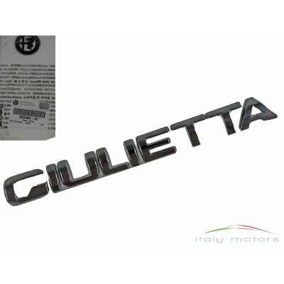 Alfa Romeo Schriftzug und Wappen Giulietta, Logo hinten, MY 2016