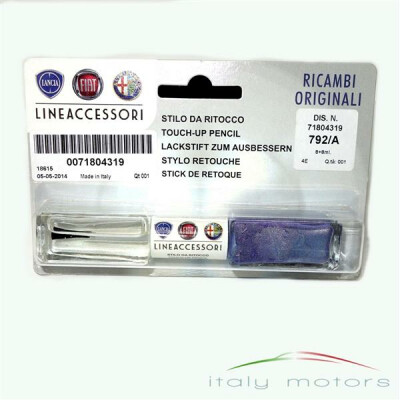 Alfa Romeo Fiat Lancia original Lackstift Azzurro Lagoon 792/A  2x 8ml 71804319