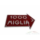 Alfa Romeo Emailleschild Mille Miglia 150 mm x 95 mm rot...