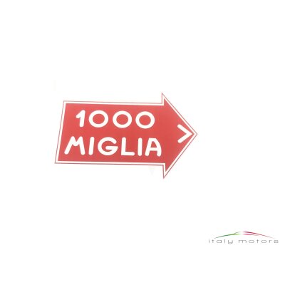 Alfa Romeo 1000 Miglia Mille Miglia Sticker Selbstklebend Aufkleber klein 7,5 x 5 cm