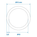 Trinkwasserschlauch Wasserschlauch Wasserleitung blau 5,00M / 10x15mm