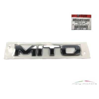 Original Alfa Romeo Mito Emblem Schriftzug Logo Silber 50541731