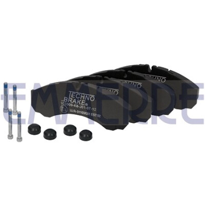 Original EMMERRE BREMSBELÄGE IVECO DAILY 90> VORNE/HINTEN OHNE SENSOR KFZ Ersatzteil 960909