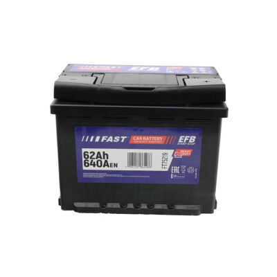 Original FAST AUTOBATTERIE - EFB 62AH 640A 242/175/190 P+ KFZ Ersatzteil FT75219