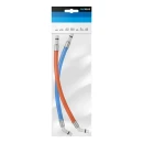 Flexibler Schlauchanschluss 25 cm rot + blau 45°...