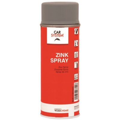 Carsystem Zink Spray Korrosionsschutz Schutz max 490 °C 400 ml Spraydose 126.030