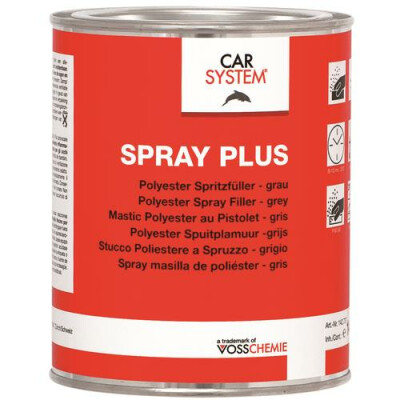 Carsystem Spray Plus Polyester-Spritzfüller hellgrau 1,5 kg inkl. Härter 135.597