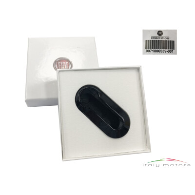 Original Fiat 500 Abarth Grande Punto Evo Schlüsselcover schwarz 71806539