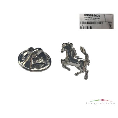 Original Ferrari Pferd Horse Emblem Anstecknadel Firmenlogo Pin chrome 95991600