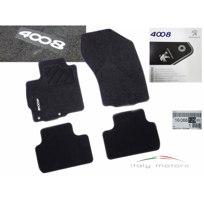 Original Peugeot 4008 Velour Textil Fußmatten Set Textilmatten Autoteppich 1606612980