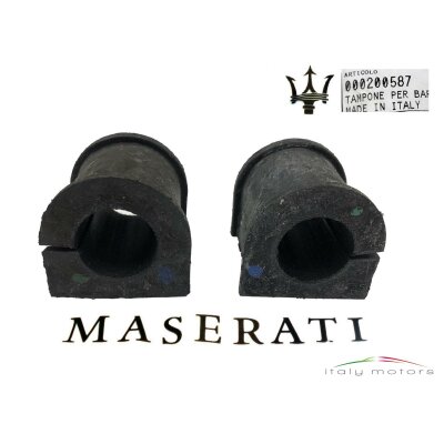 Original Maserati Quattroporte Stabigummi Gummi hinten Set 2 Stück 200587